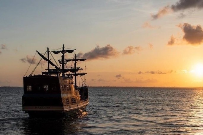 a boat in a large body of water