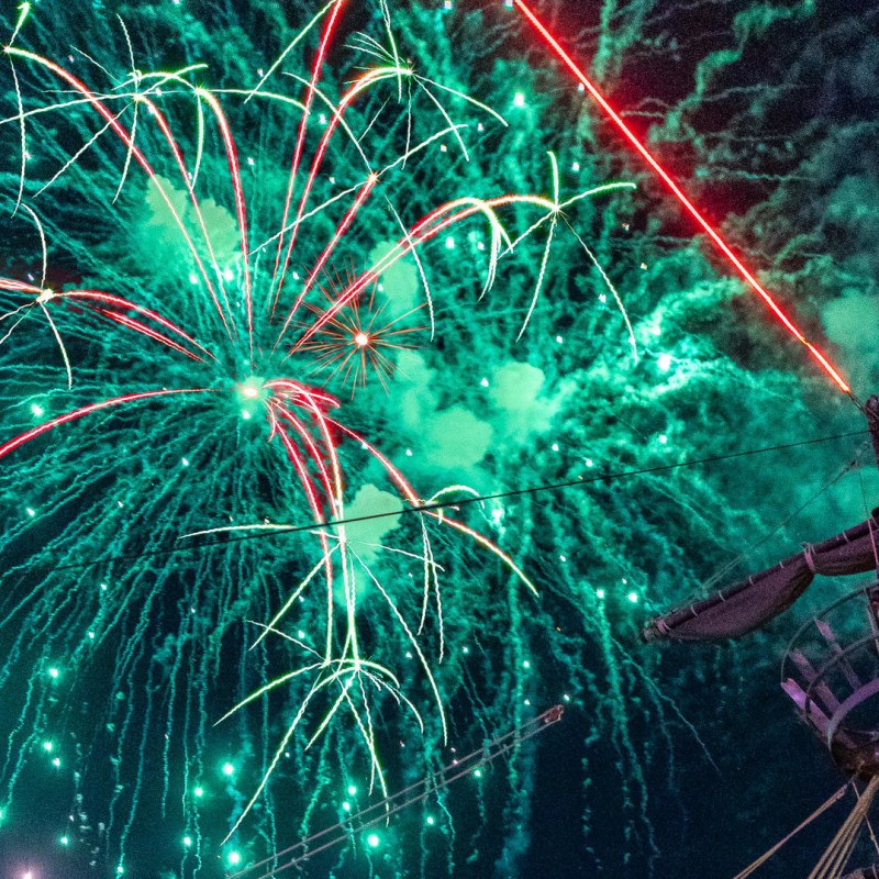 fireworks in the sky