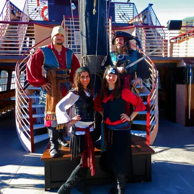 a group of people posing for the camera