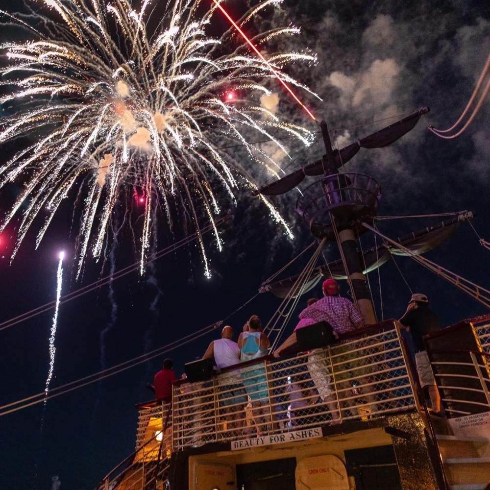 fireworks in the sky