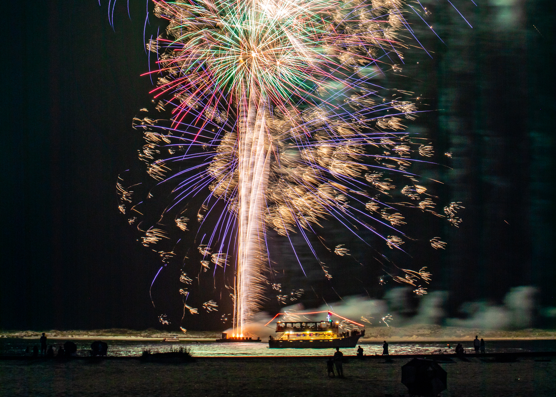 fireworks in the sky