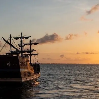 a boat in a large body of water