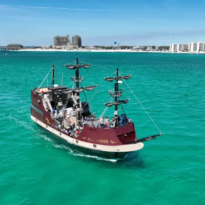 a large ship in a body of water