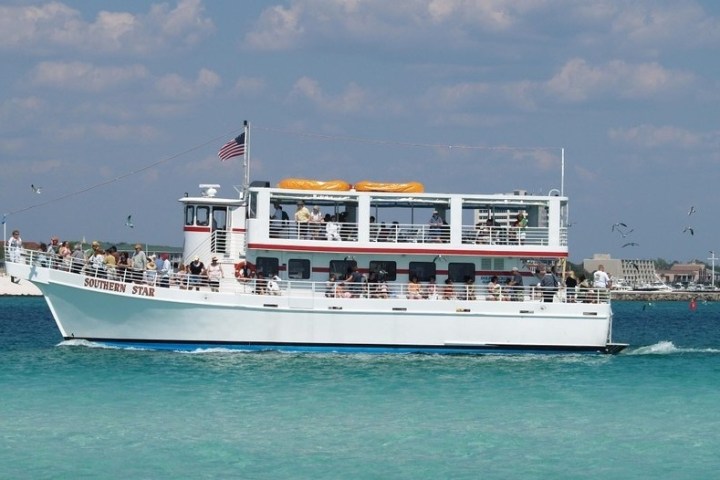 a large ship in a body of water